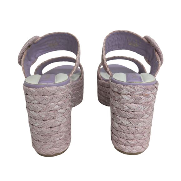 Franco Sarto‎ Women's Costa Raffia Slip-on Block Heels Platform Shoes Size 10 US - Picture 7 of 10